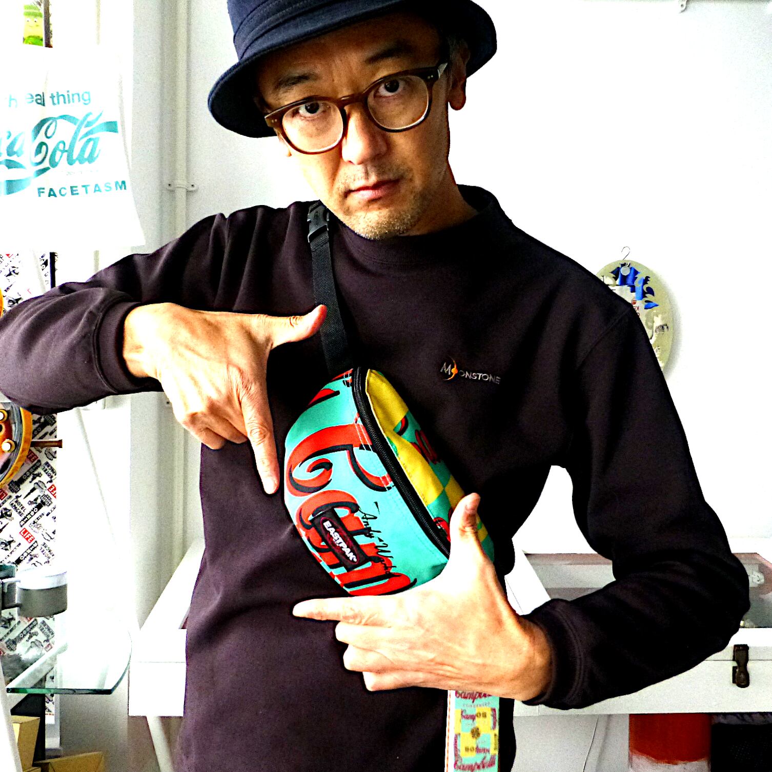 バッグ＜ｲｰｽﾄﾊﾟｯｸ アンディ・ウォーホル☮コラボウエストバッグ