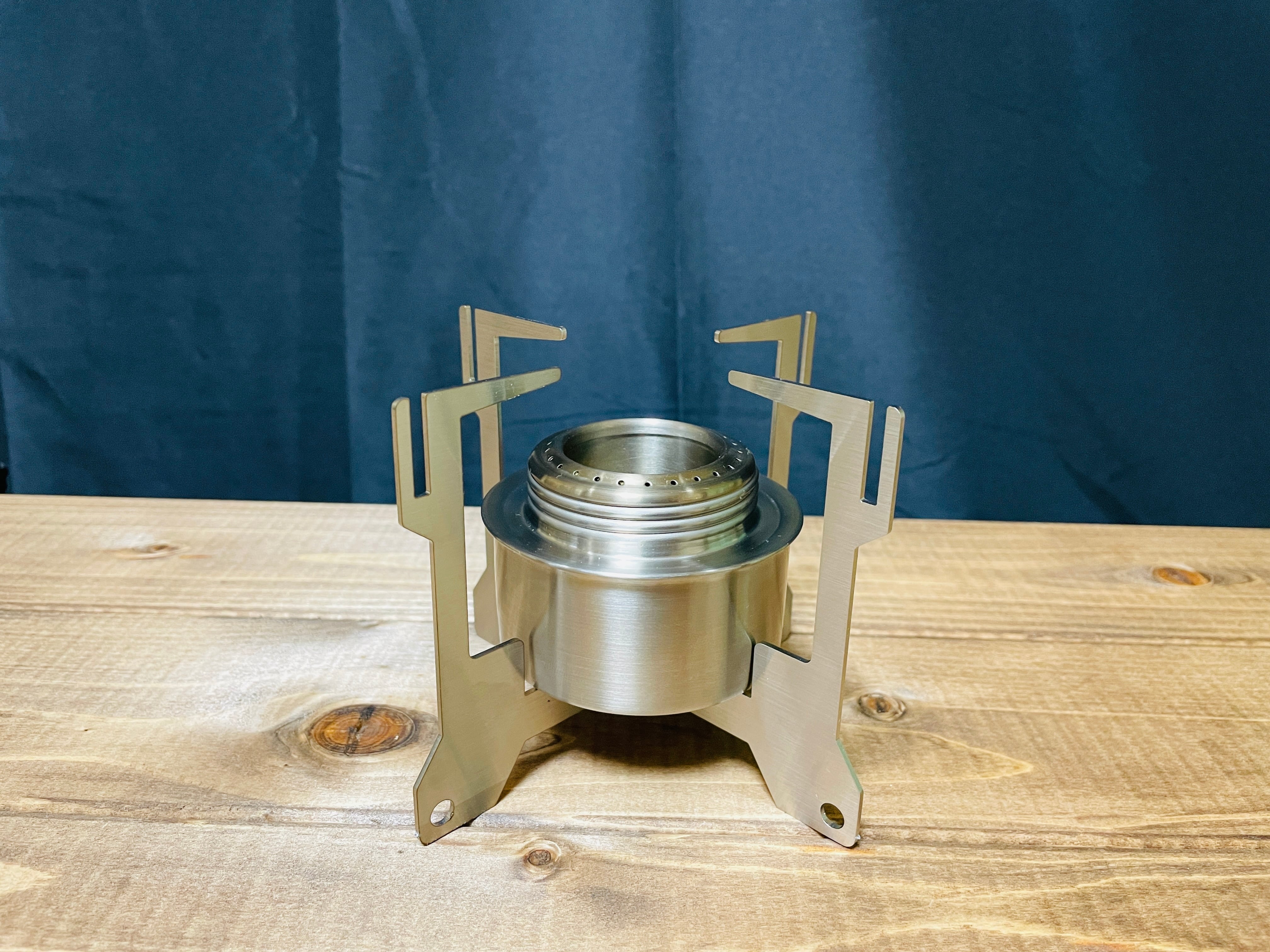 信坊　五徳TSGT用 チタン五徳TG-2P （2ピース 6.5cm × 6.5cm） アルコールストーブ用