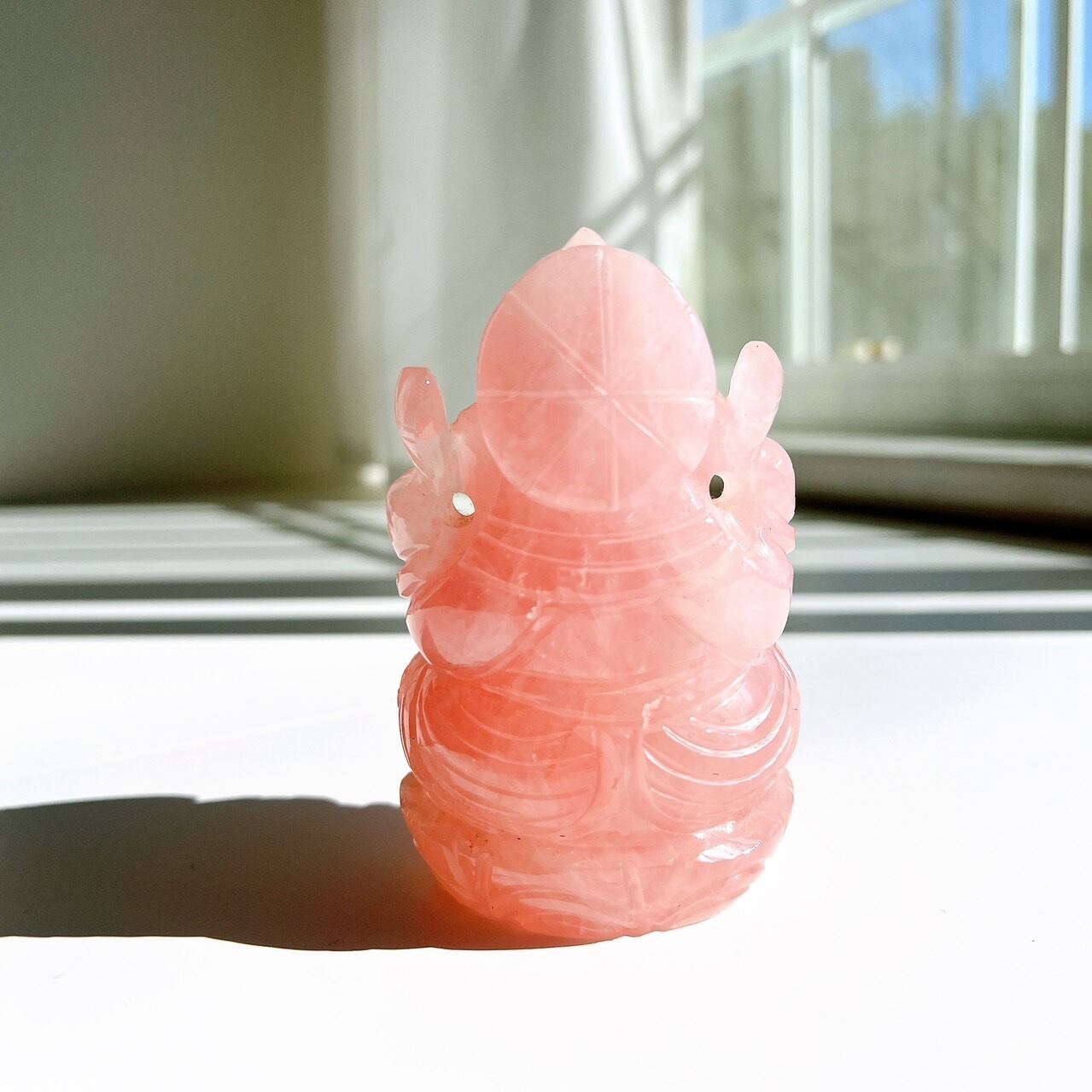 値下げ　オマケ付き　激レア　2フェイス　ローズクォーツ　ガネーシャ ローズクォーツ・ガネーシャ | waiopipi （ワイオピピ）