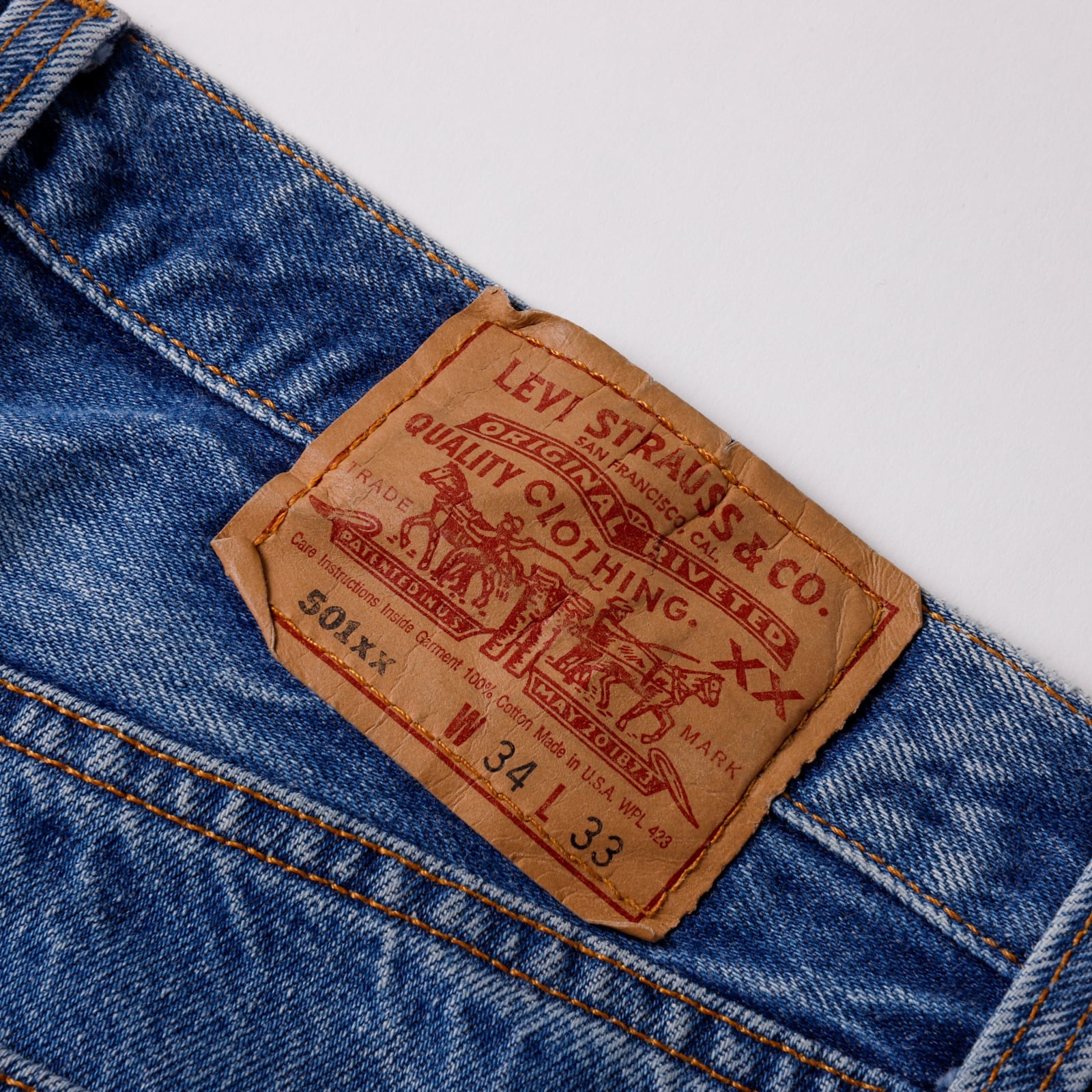 LEVI'S 501 W34 アメリカ製 USA 美品　1991年11月 濃紺 濃紺】90s Vintage Levi's 501 W34 実寸W32 オリジナル ヴィンテージ