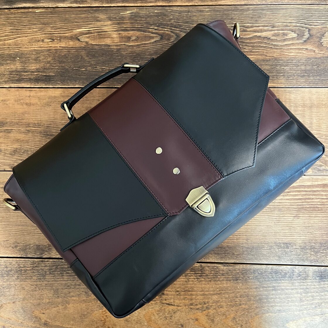 VivoBlue 【くすみブルー/グレー】 本革 4way ショルダー バッグ 