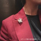 Stardust pin-brooch （スターダストピンブローチ）EMU-021-25 グリーンオーバル