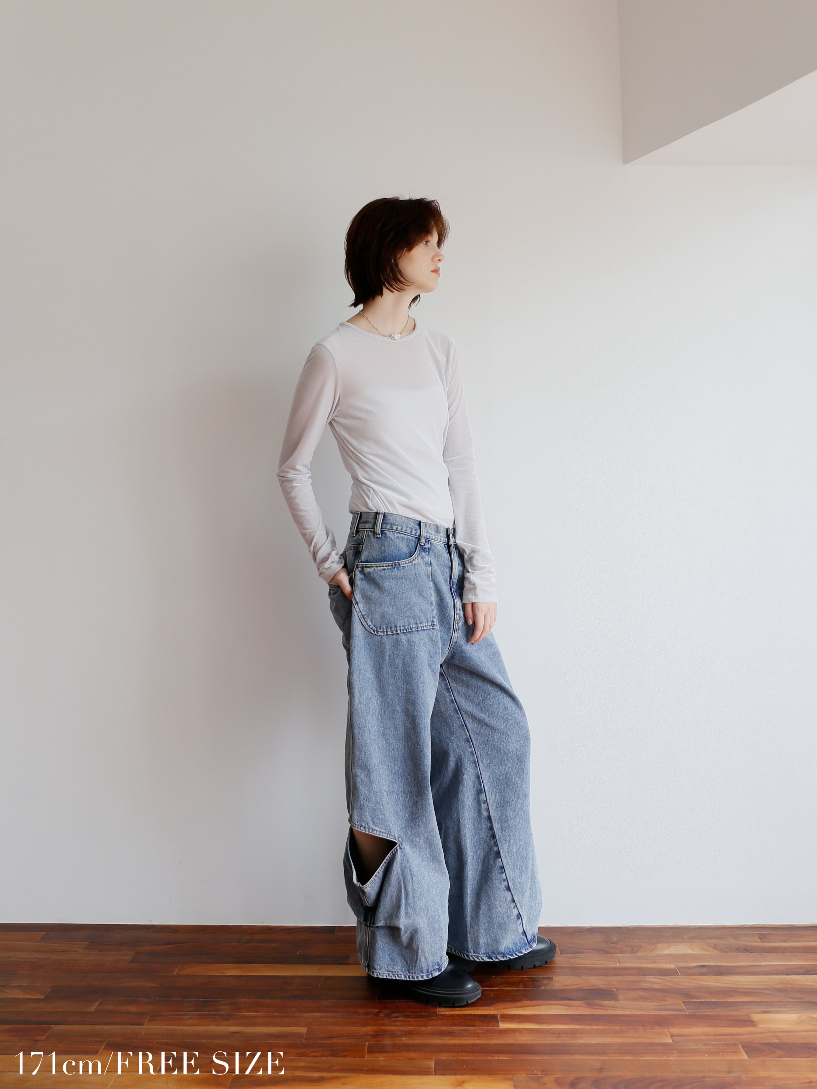 JAPAN MADE】sheer velour tops | Katrin TOKYO JAPAN MADE】sheer velour tops | Katrin TOKYO