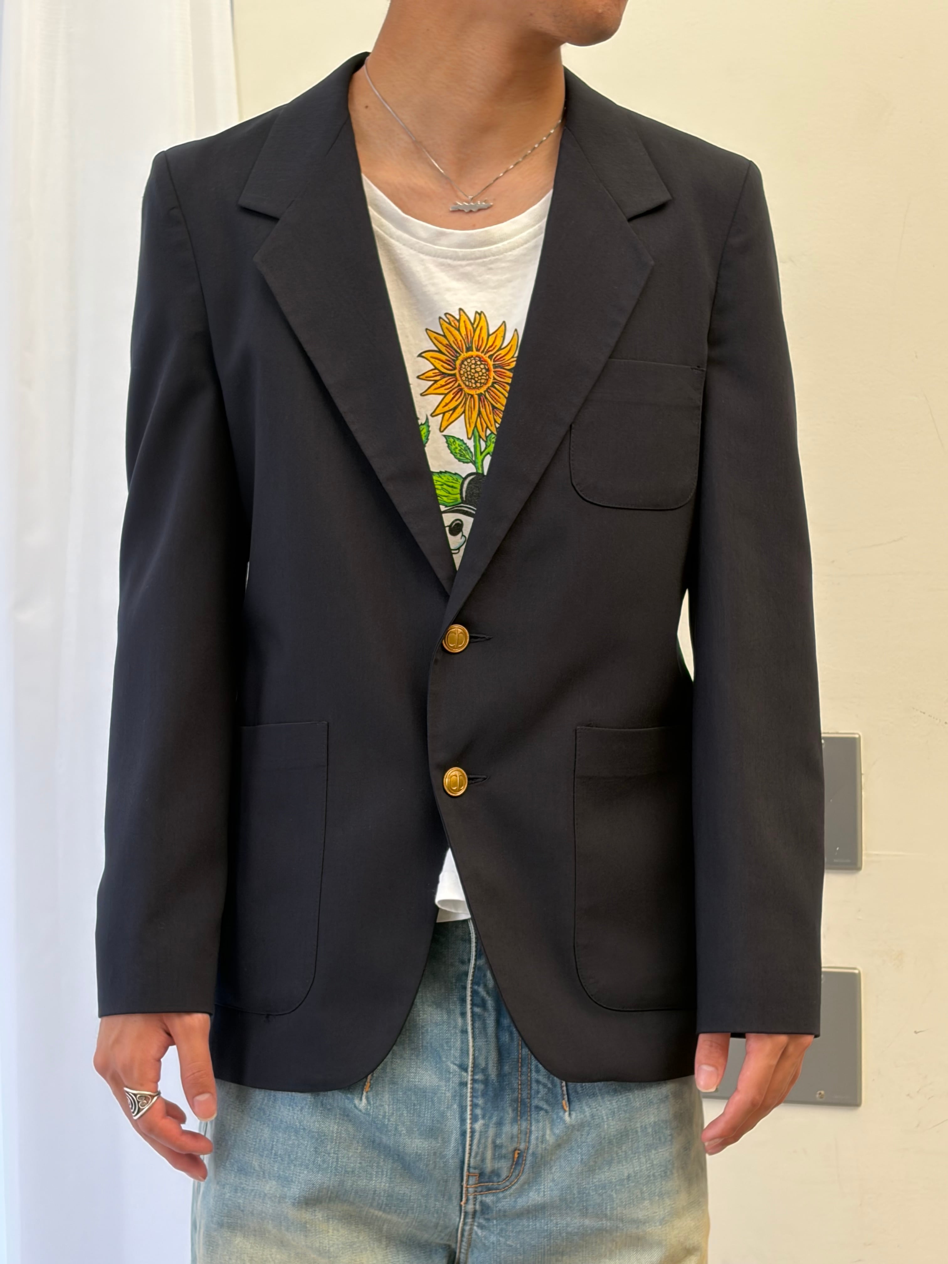 80~90's Christian Dior 紺ブレザー テーラードジャケット メンズ
