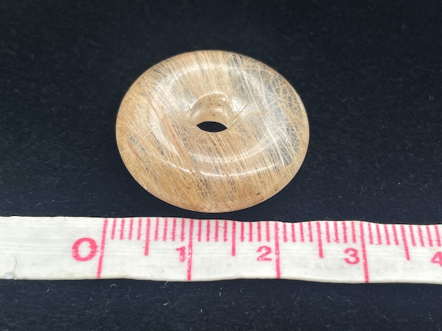 リング型ハンドメイド素材（ルチルクォーツ）