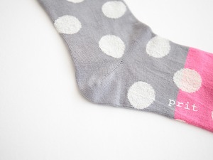 プリット prit バイカラードットソックス(P02261)全3色【ネコポス可】