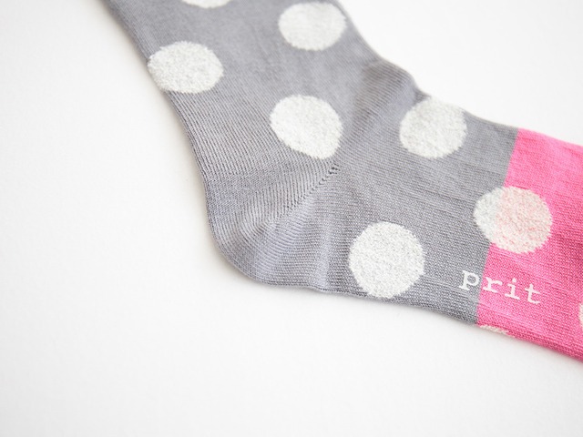 プリット prit バイカラードットソックス(P02261)全3色【ネコポス可】