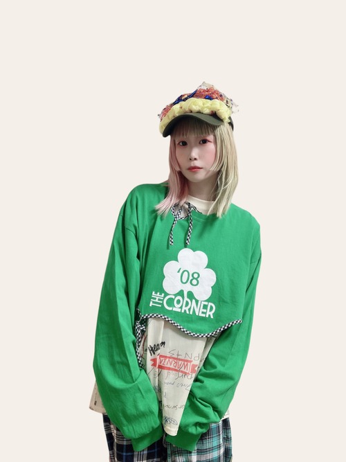 【4/21(日)21:00〜 4/24(水)12:00限定❣️】oicarorocin /  remake tee!（ミドリ）