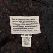 Engineered Garments エンジニアードガーメンツ 裏地ペイズリー チェンジポケット テーラードジャケット S/チャコールグレー/USA製/アメリカ製