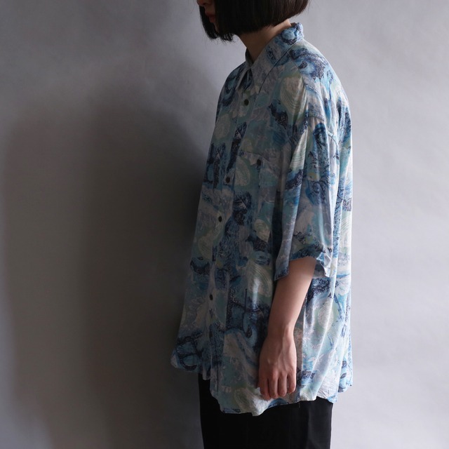 blue and blue h/s summer shirt