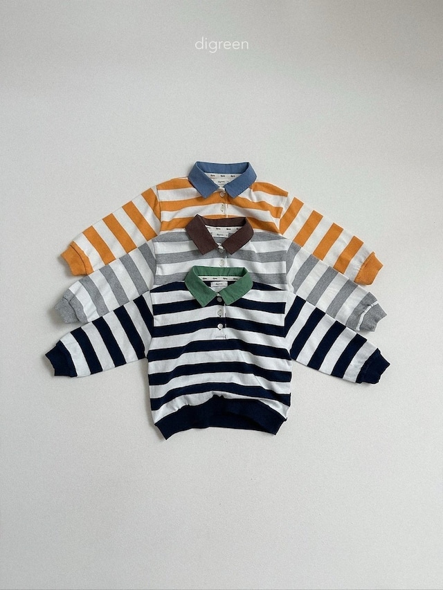 〘予約〙digreen / striped collar mtm