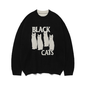[VIVASTUDIO] BLACK CAT KNIT [BLACK] 正規品 韓国ブランド 韓国代行 韓国通販 韓国ファッション ニット