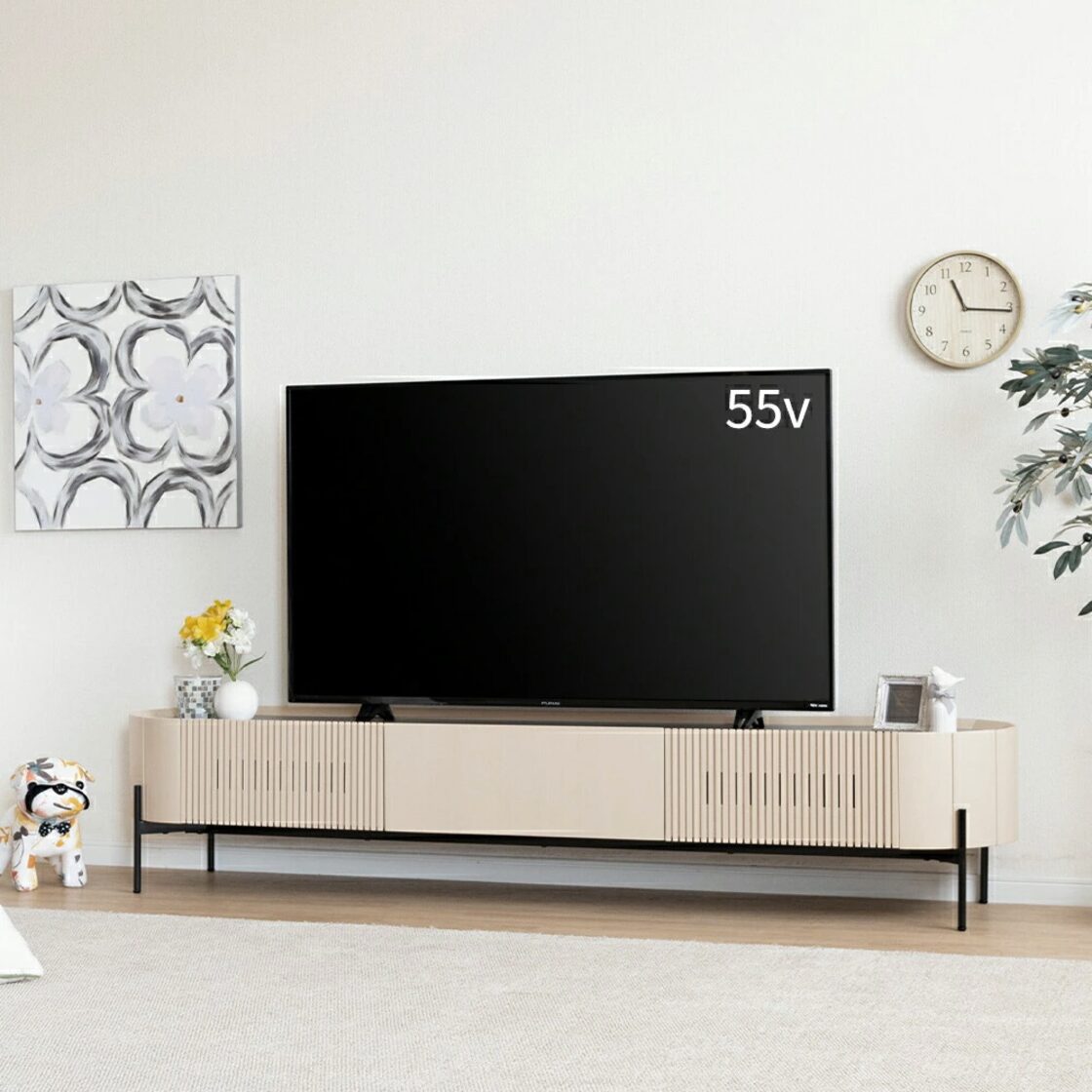 10%OFFコード：F411】 テレビ台 ローボード 200cm 60インチ 60型 収納 