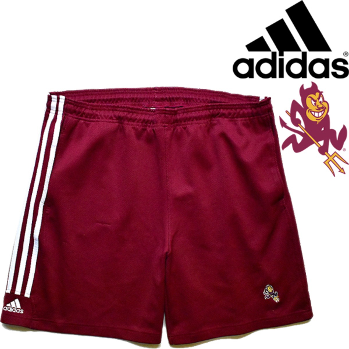 1点物◇アディダスadidasアリゾナ大学チーム3本ライン入ショートパンツ 