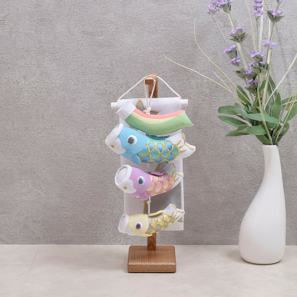 つるし鯉のぼり 鯉のつるし飾り【陽光と月】コンパクト｜おしゃれ｜モダン