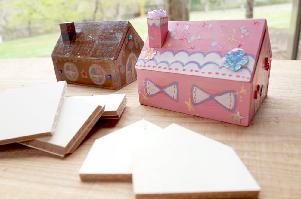 手作りキット】お家で作ろう♪オリジナル木工クラフト『おうち箱