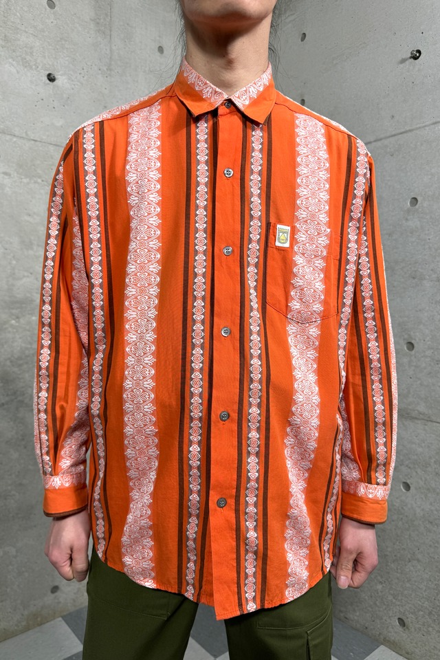 "FRANCE" vintage pattern shirt