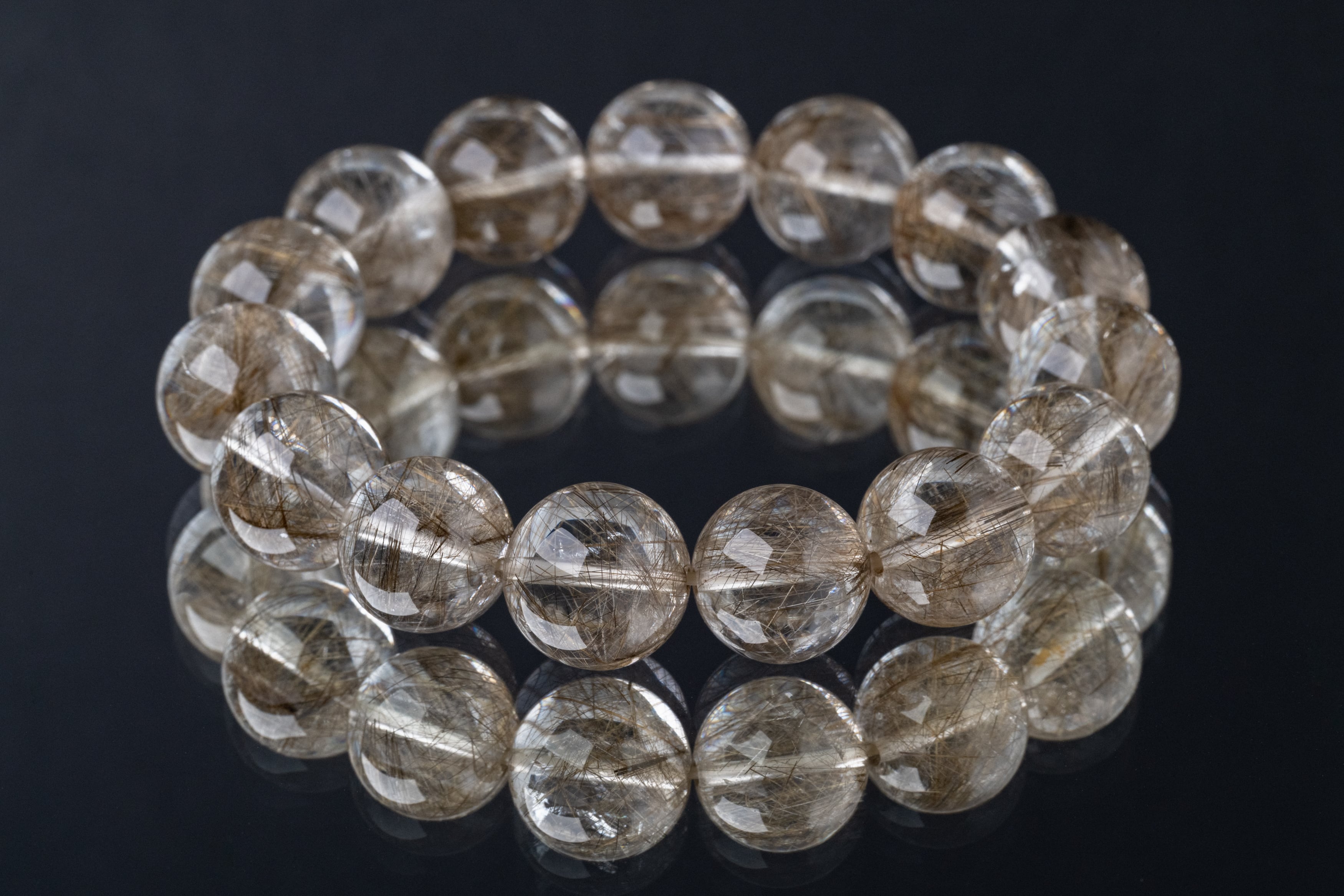 ◇一点物◇ シルバールチルクォーツ ブレスレット 14mm | 天然石専門店