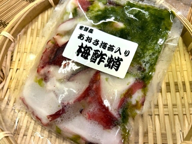 常磐産 あおさ海苔入り梅酢タコ(スライス) 80g×6P入 | カネセン水産