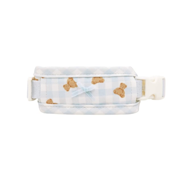 予約【Sallys】Bailey cushioning collar (Powder Blue Check)