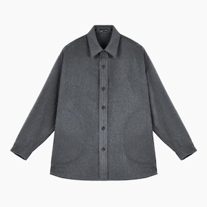 LAD MUSICIAN【ラッドミュージシャン 】MOHAIR SHAGGY SHIRT JACKET (ITEM NO:2224-355 BLUE GRAY/22 SIZE:44)