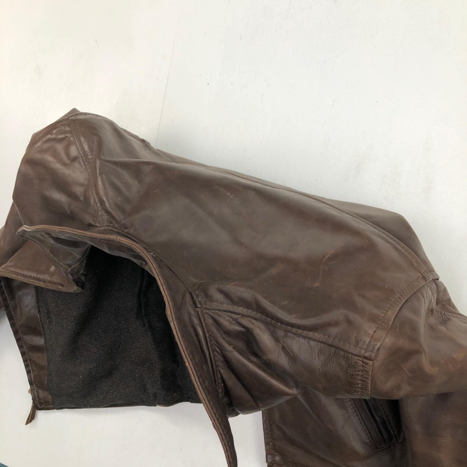 ア*ー様 エアロレザーハイウェイマン90sヴィンテージ AERO LEATHER エアロレザー 80 -90年代 スコットランド製 HIGHWAYMAN