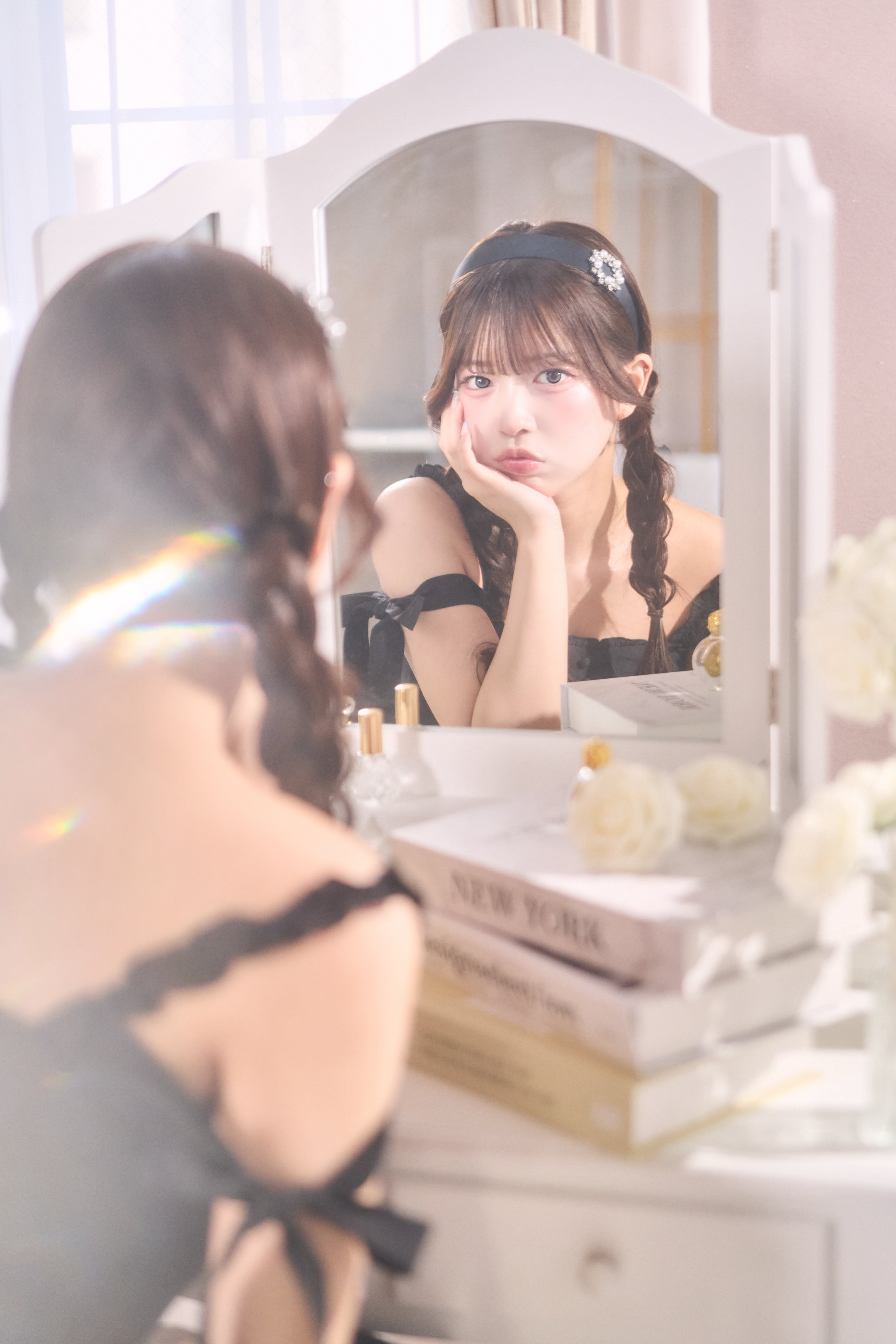 milky ribbon tiered op