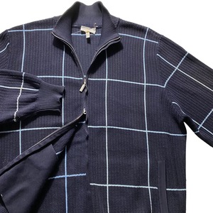 BRIONI plaid pattern cotton drivers knit