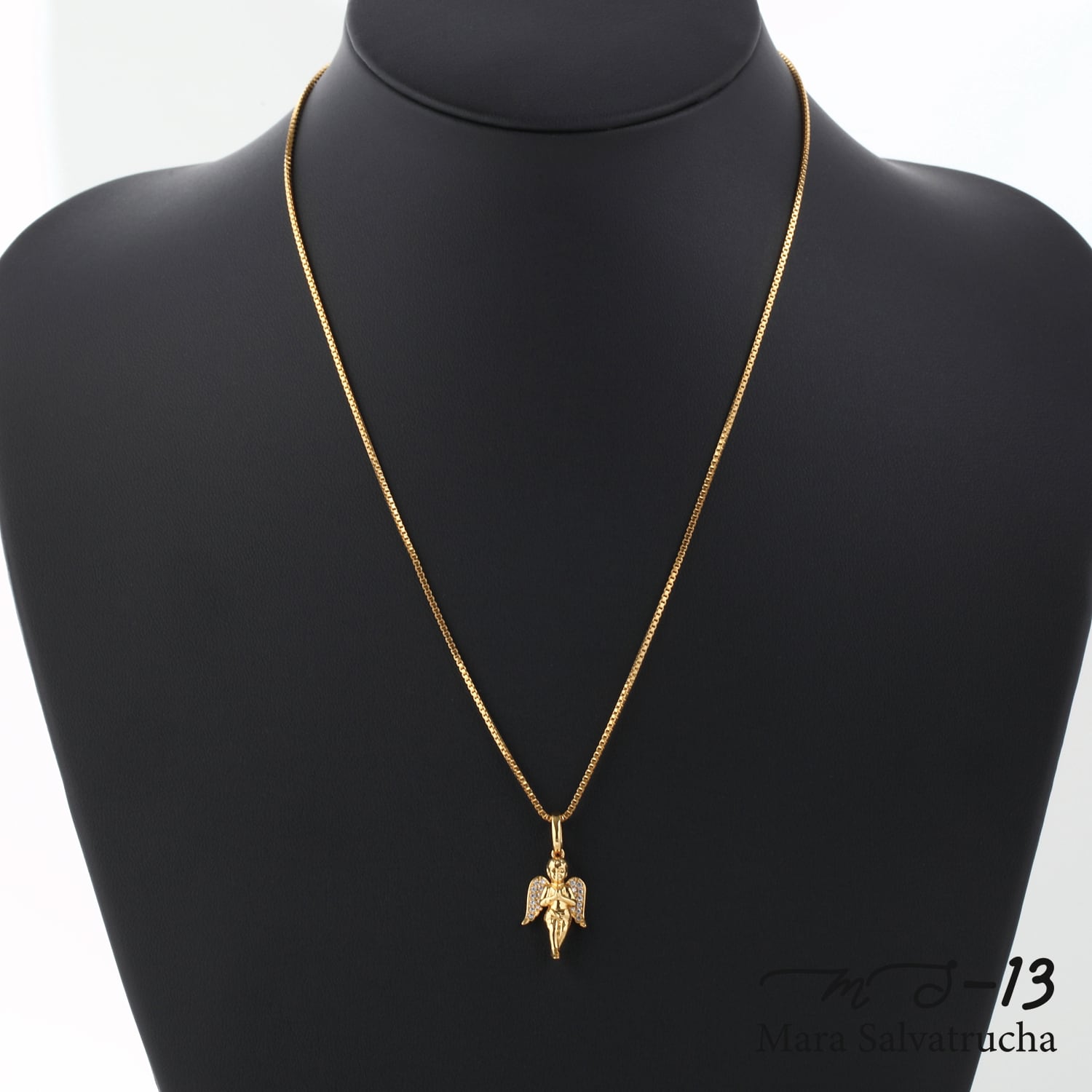 MS-13】K18GP エンジェル チャーム S チェーンセット（ゴールド