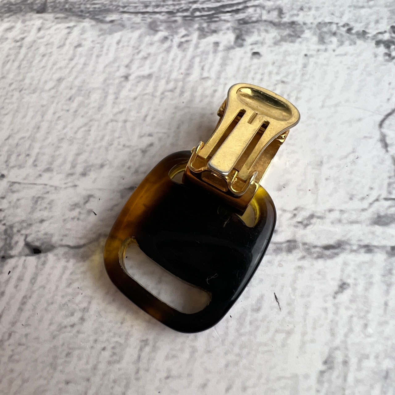 Salvatore Ferragamo フェラガモ イヤリング ブラウン A-10031