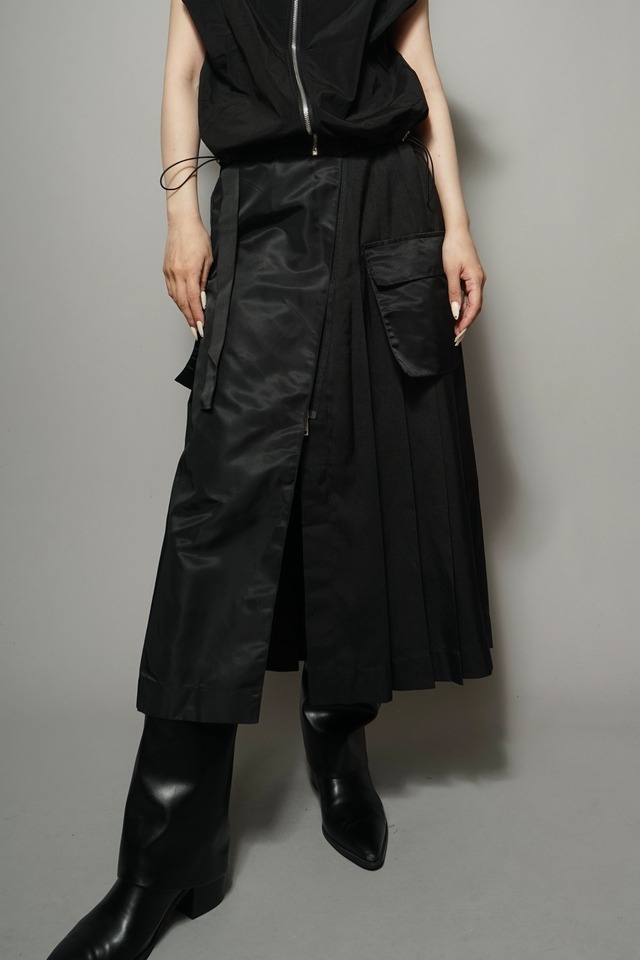 MIX SWITCHING SKIRT (BLACK) 2404-93-84