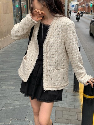 (予約)All over / Grace Tweed Jacket / 2color