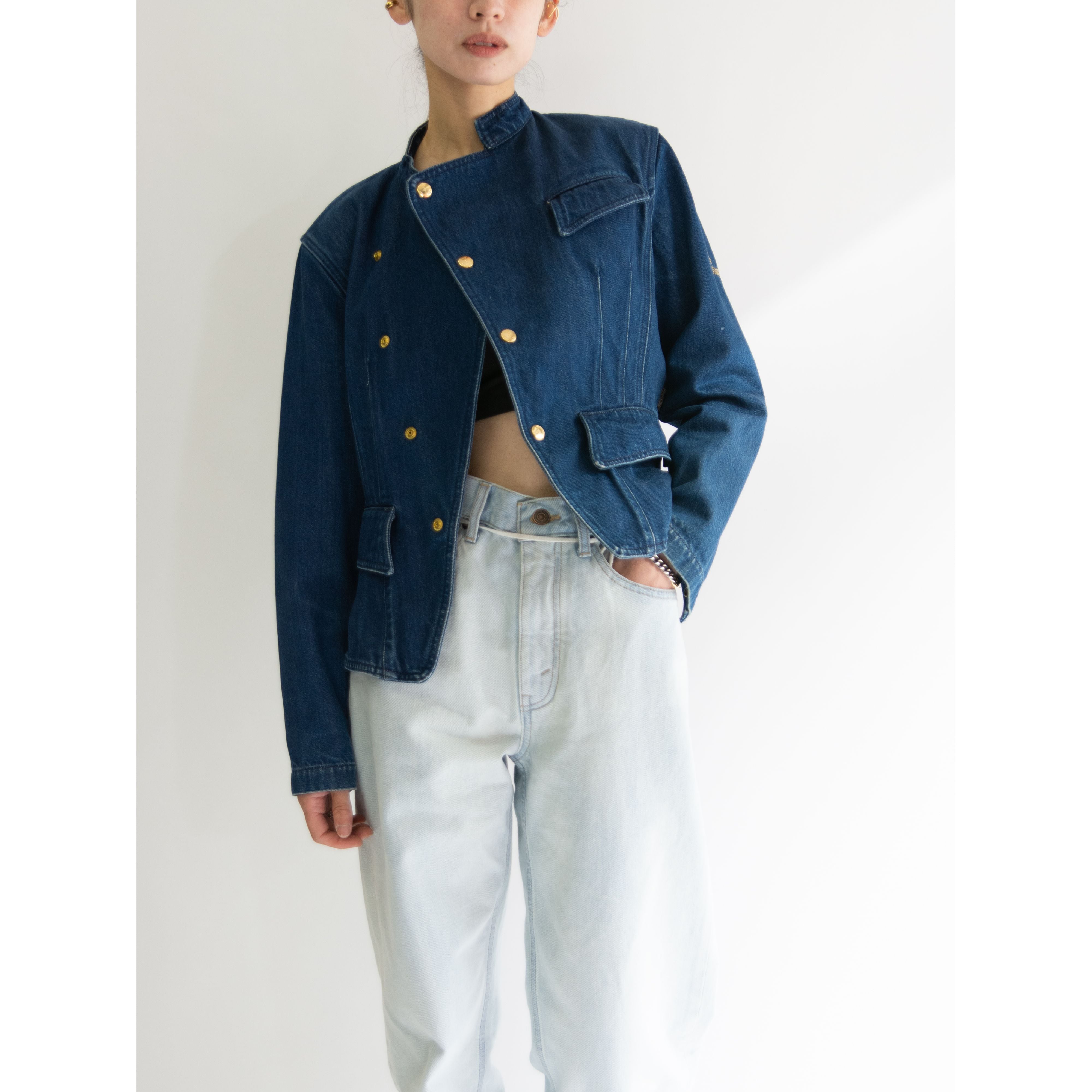 【TRUSSARDI】100% Cotton Denim Jacket（トラサルディ コットンデニムジャケット）