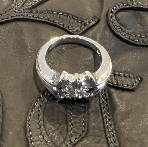 CHROME HEARTS クロムハーツ 18K WG SKT 5ポイント パヴェ CHROME HEARTS クロムハーツ 18K WG SKT 5ポイント パヴェ