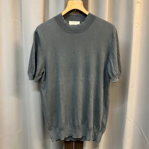 GRAN SASSO S/S COTTON MOCK NECK KNIT 《50》