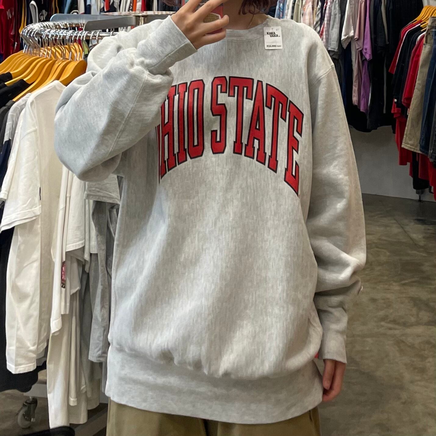 champion リバースウィーブ IOWA 刺繍タグ 90s USA製 XL 90S 刺繍タグ