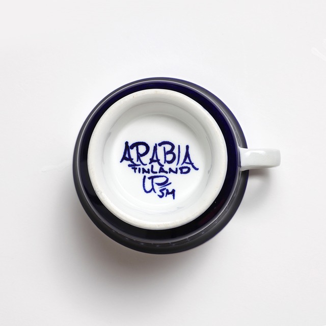 ARABIA アラビア Valencia バレンシア 100mmティーカップ＆ソーサー - 62 北欧ヴィンテージ