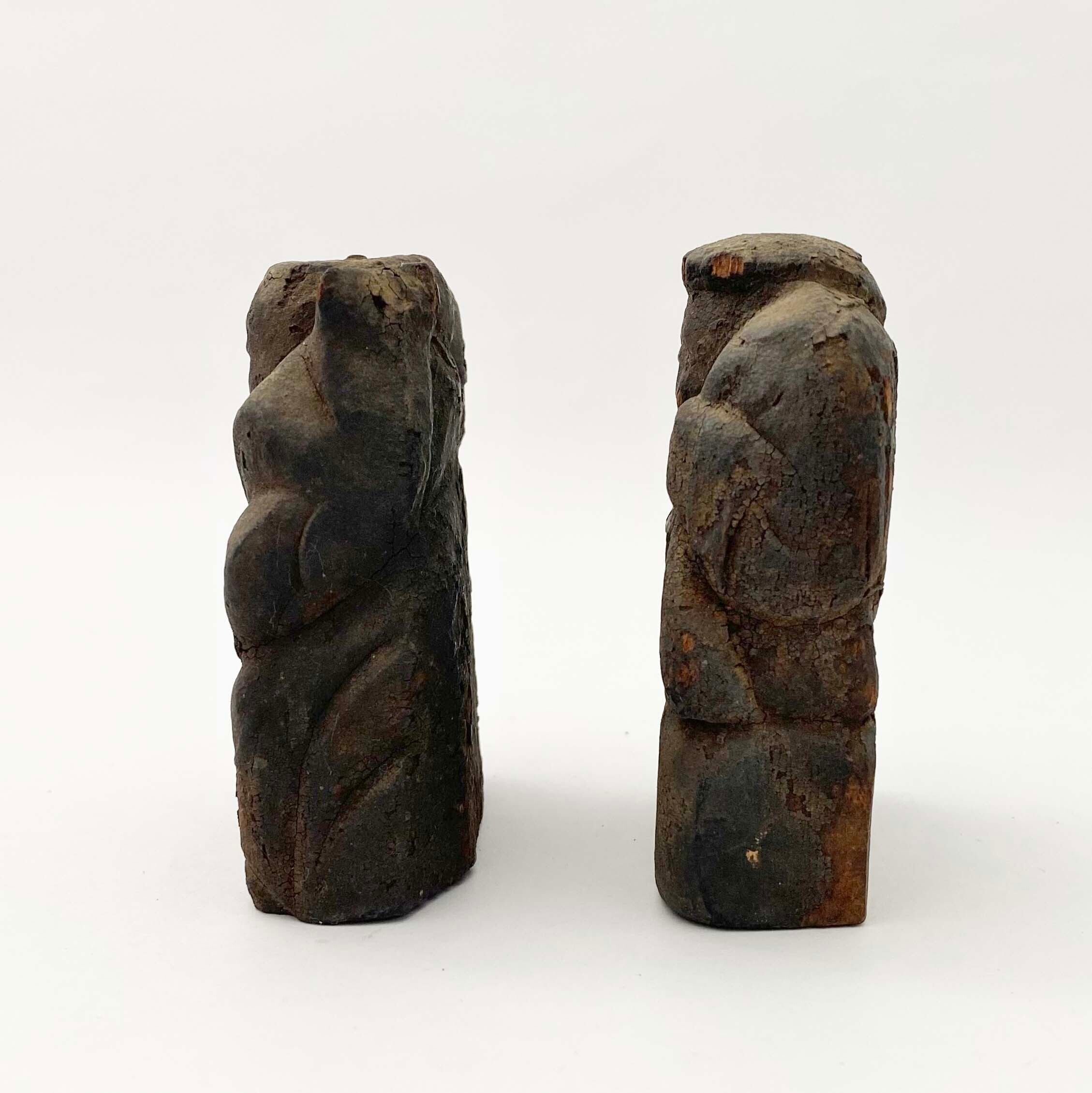 恵比須・大黒セット(木彫8cm)