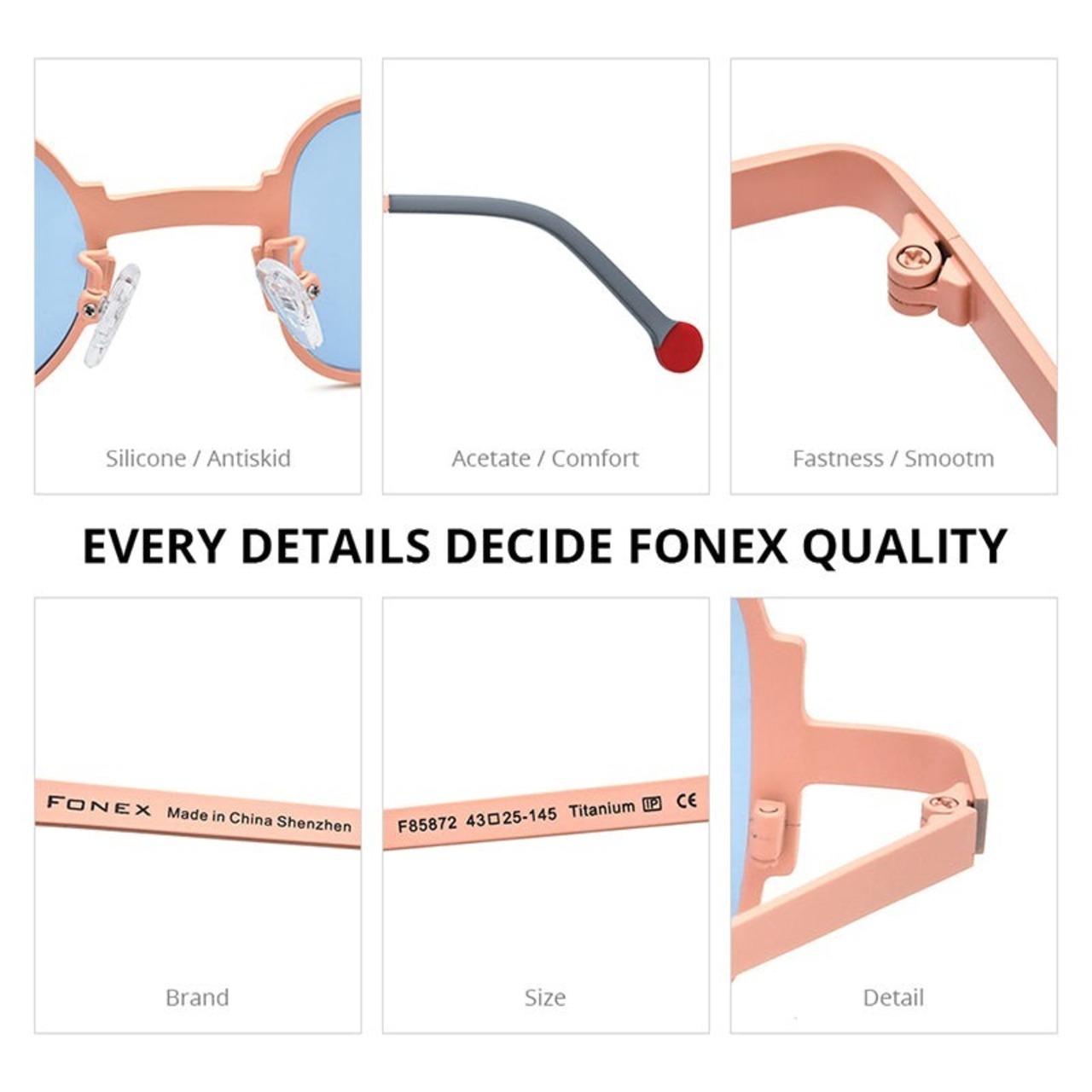Titanium Asymmetrical Sunglasses -round & square- / チタン アシンメトリー サングラス -ラウンド&スクエア-
