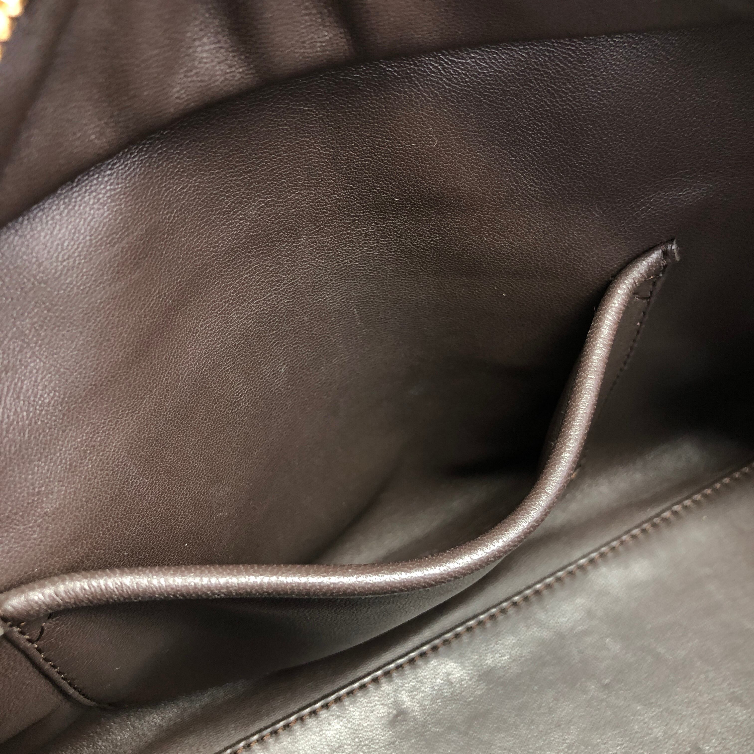 LOEWE ロエベ アマソナ28 ハンドバッグ ブラウン アナグラム レザー
