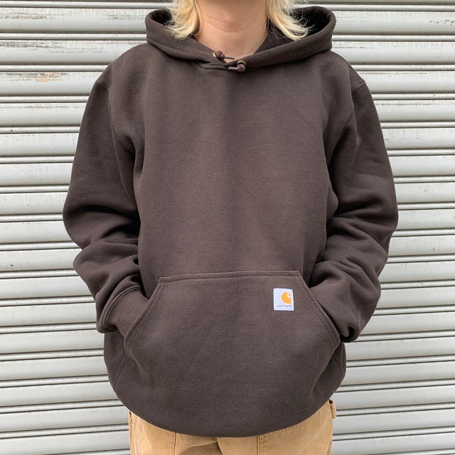 carhartt カーハート　スウェットパーカー　フーディ　ブラウン　L