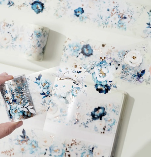 WT67 The Washi Tape Shop【Rose Nocturne】3D金箔押し マスキングテープ / PETテープ