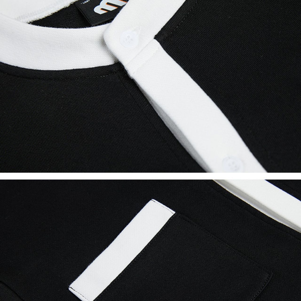 ノーカラーパイピングスウェット　MT0080402