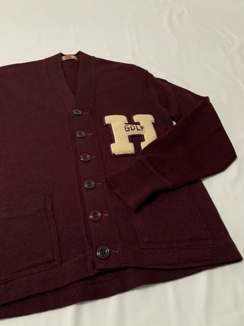 1950's V-Neck Lettered Cardigan