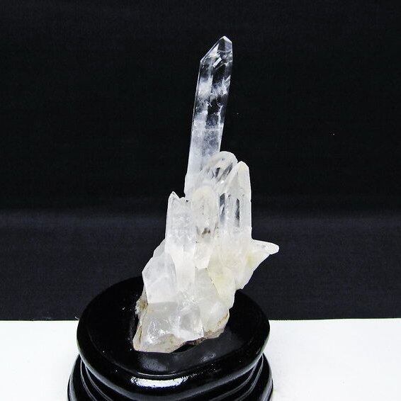 水晶 クラスター マダガスカル産 台座付属 水晶 原石 一点物 172-4336