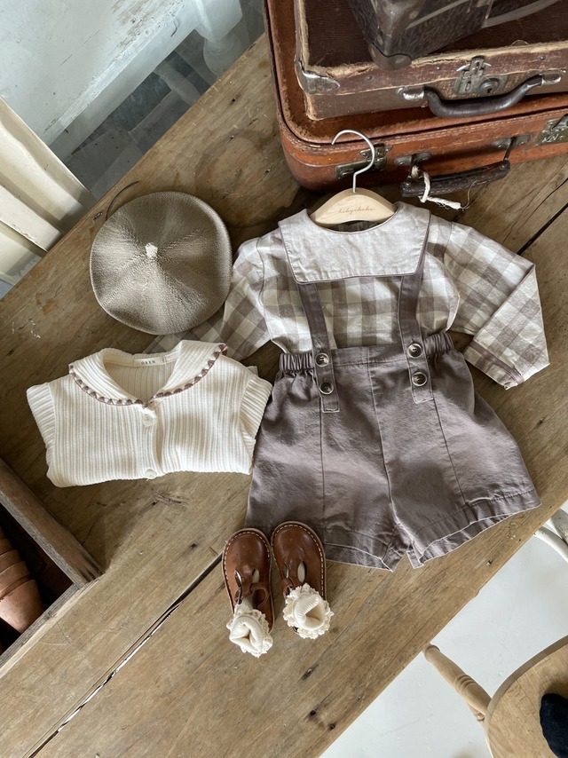 【即納/OREN】Bonbon Check Top and Bottom