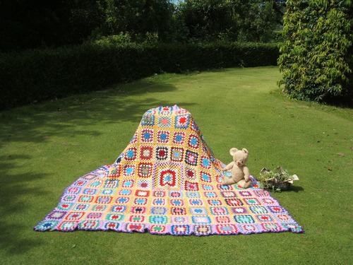 englsih vintage crochet1221 イギリス　ヴィンテージ　クロッシュ　ベッドカバー