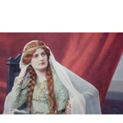 19世紀  Mathieu-Derocheによる女優のポートレート　オデオン座