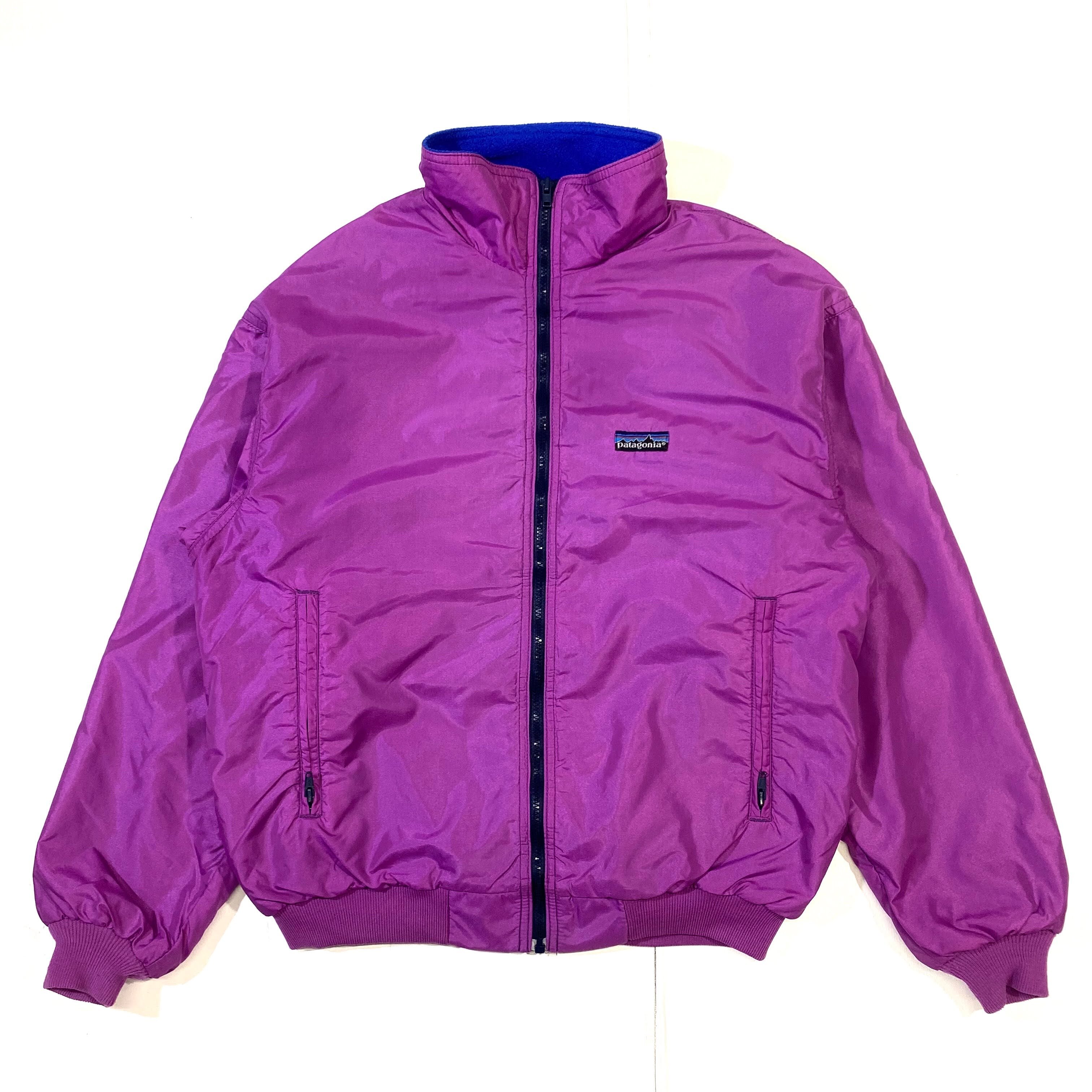 90年代 90s USA製 Patagonia パタゴニア フリースライナー ナイロンジャケット パープル　紫色 　キッズ12　レディースＭ相当 古着  【アウトドアジャケット】 | cave 古着屋【公式】古着通販サイト