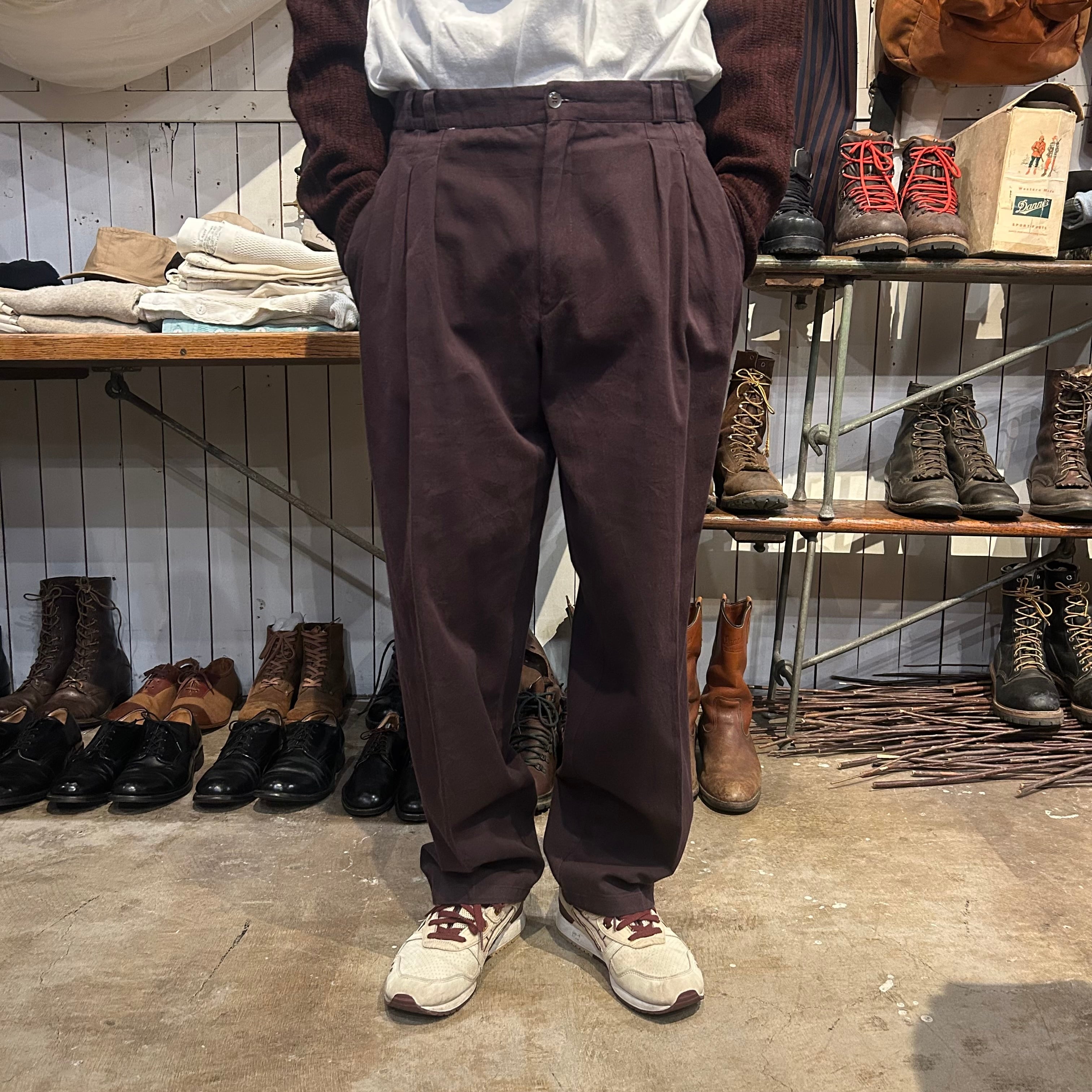 90s usa製 レオパード柄 ベロアパンツ hooked jantiques MEN'S | JANTIQUES